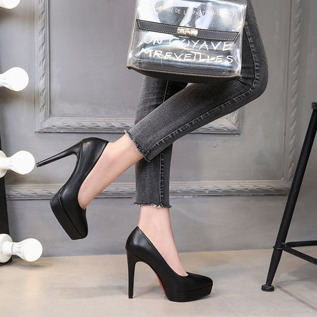 Microfiber Pointed High Heels