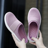 Baotou Half Tow Bird's Nest Mesh Hole Slipper