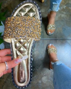 Rhinestone Bling Slipper