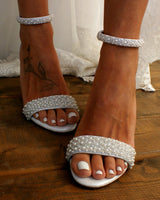 Pearls Thick Heel- High Heels