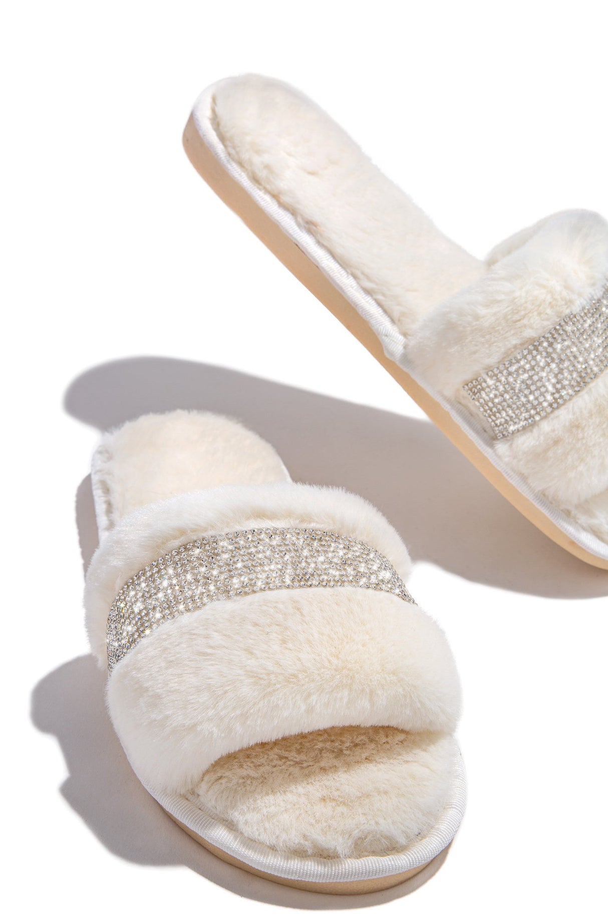 Fluffy Round-Toe-Slippers