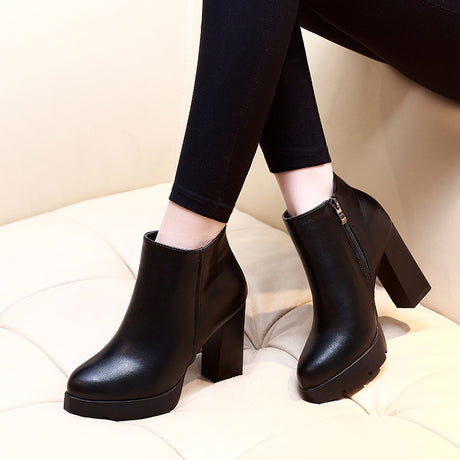 Anklet Heeled Boots