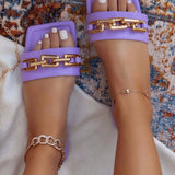 Flat Chain Sandals