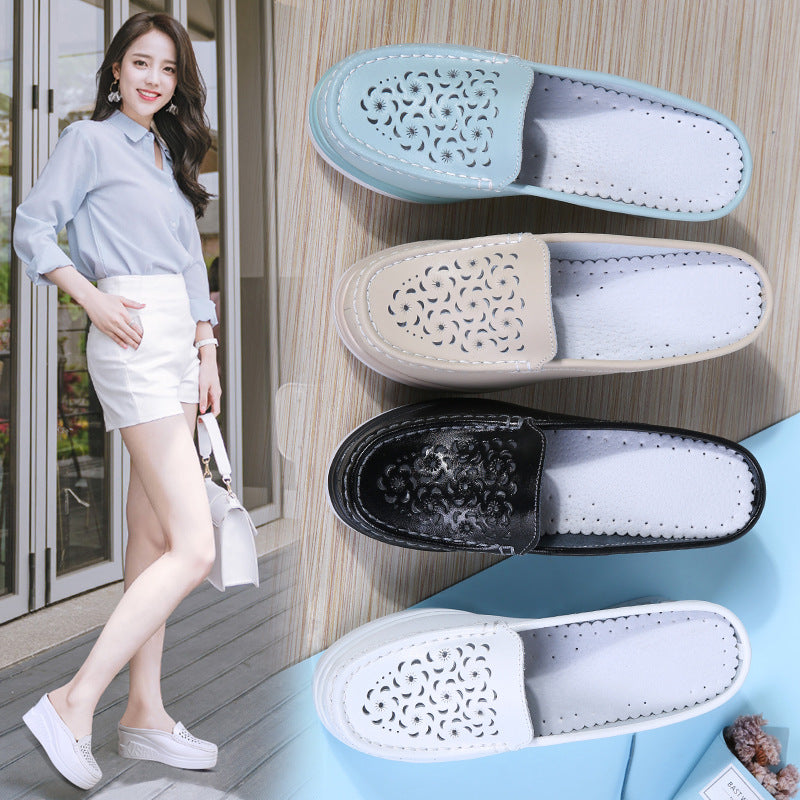 Women's Two-layer Leather Casual Shoes