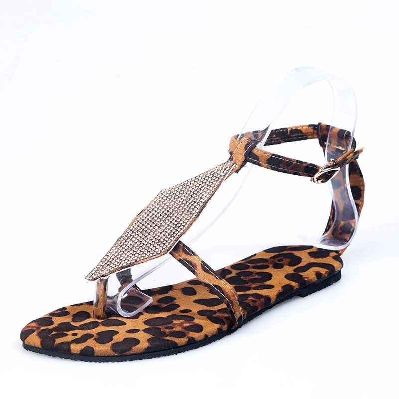 Rhinestone Flip Flops Sandals