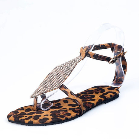 Rhinestone Flip Flops Sandals