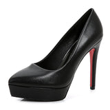 Microfiber Pointed High Heels