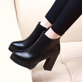 Anklet Heeled Boots