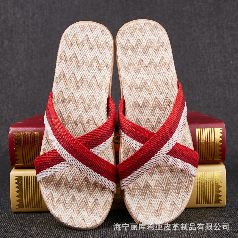 Summer Home Couple Slippers