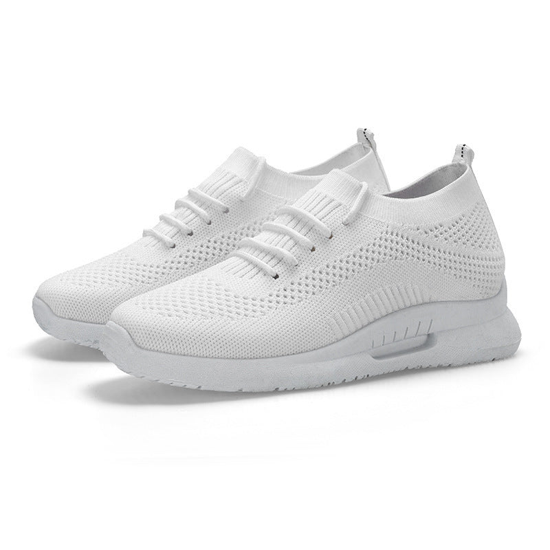 Knitted Comfortable Stylish Running Sneakers | Women's Slip-On Sports Shoes