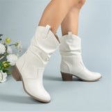 Heeled Mid-top Cowboy Boot