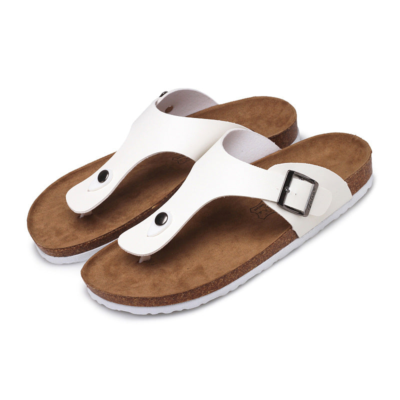 Beach Couples Cork Slippers