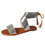 High Top Strappy Sandals Fish Mouth