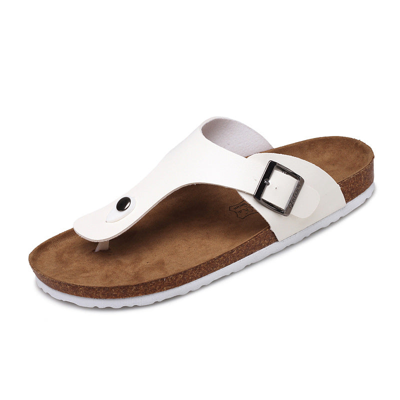 Beach Couples Cork Slippers