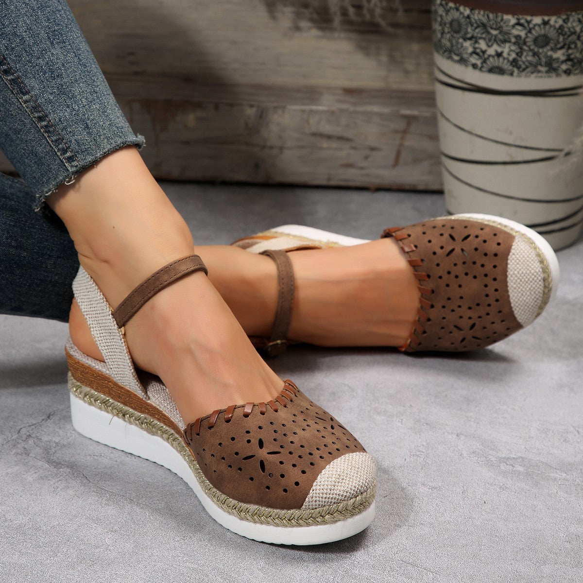 Women's Fashion Platform Casual Wedge Shoes