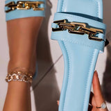 Flat Chain Sandals