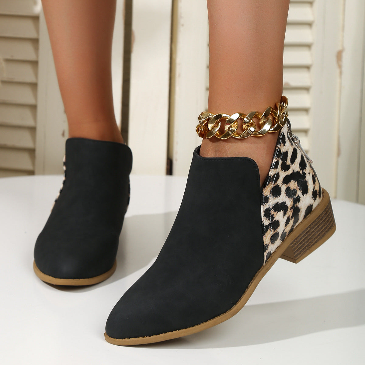 Leopard Boots