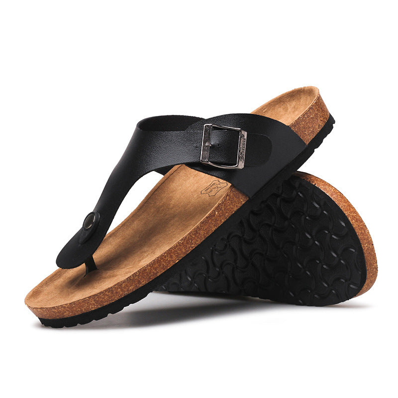 Beach Couples Cork Slippers